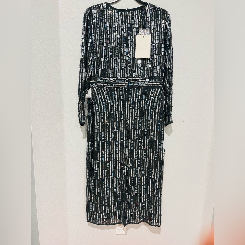 MAC DUGGAL 93590A
Embellished High Neck Long Sleeve Fitted Dress size 10 - Picture 6 of 12